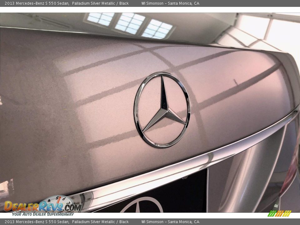 2013 Mercedes-Benz S 550 Sedan Palladium Silver Metallic / Black Photo #7