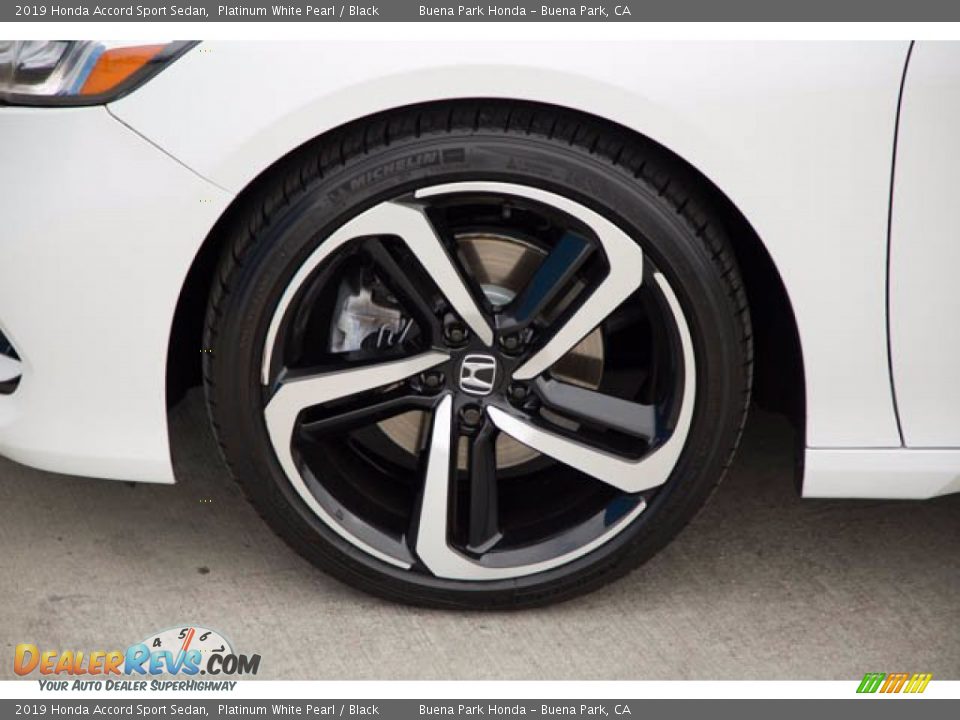 2019 Honda Accord Sport Sedan Platinum White Pearl / Black Photo #35