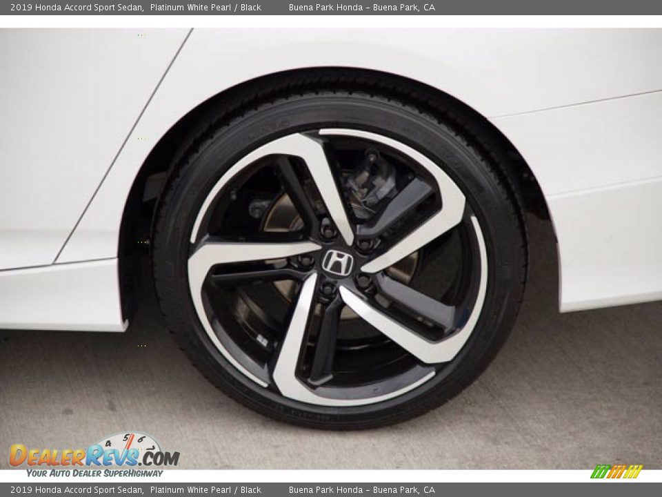 2019 Honda Accord Sport Sedan Platinum White Pearl / Black Photo #36