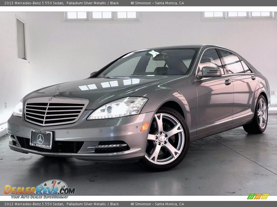 2013 Mercedes-Benz S 550 Sedan Palladium Silver Metallic / Black Photo #12