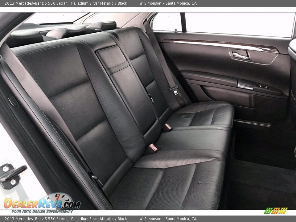 2013 Mercedes-Benz S 550 Sedan Palladium Silver Metallic / Black Photo #13