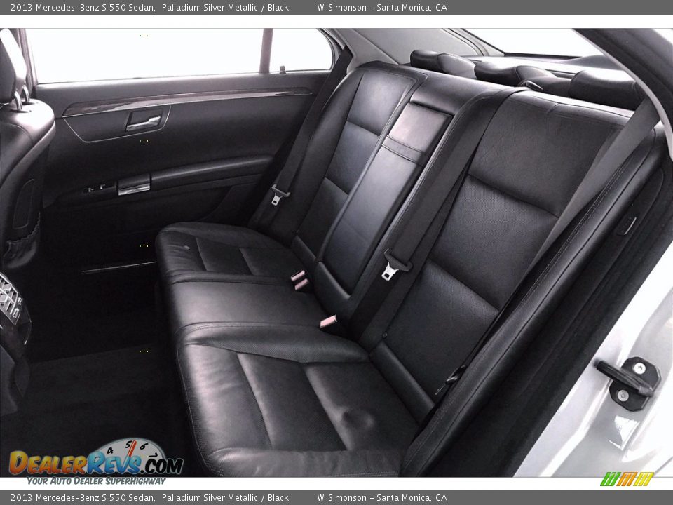 2013 Mercedes-Benz S 550 Sedan Palladium Silver Metallic / Black Photo #15