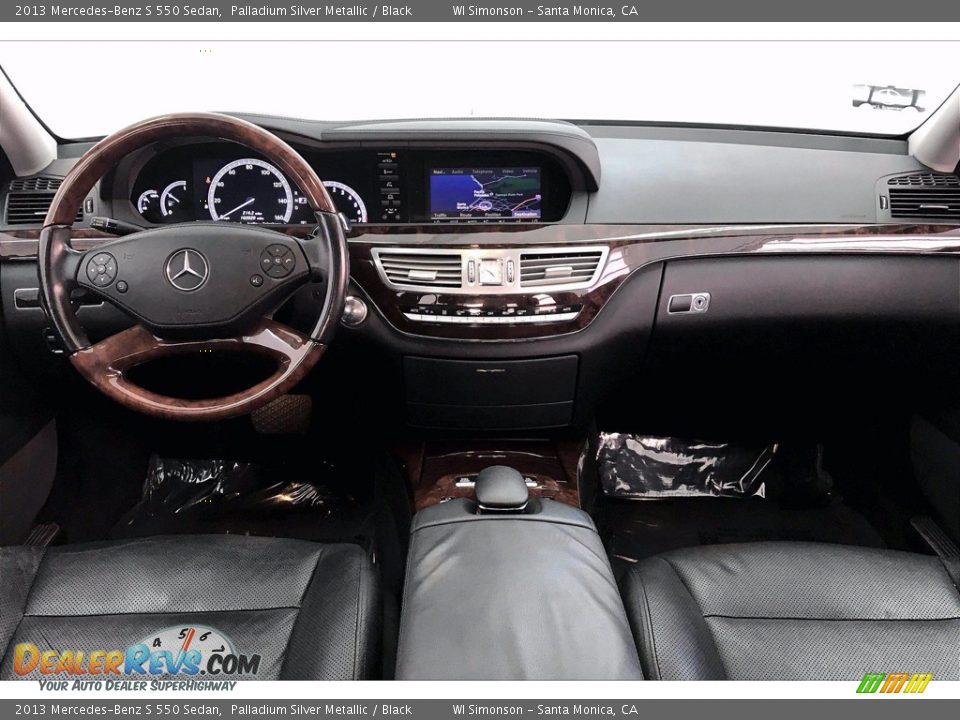 2013 Mercedes-Benz S 550 Sedan Palladium Silver Metallic / Black Photo #17