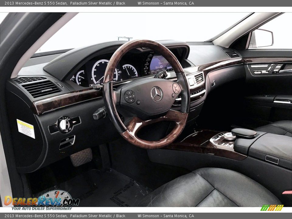 2013 Mercedes-Benz S 550 Sedan Palladium Silver Metallic / Black Photo #22