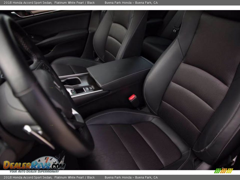 2018 Honda Accord Sport Sedan Platinum White Pearl / Black Photo #18