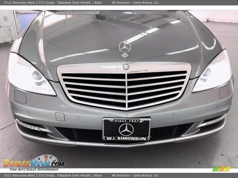 2013 Mercedes-Benz S 550 Sedan Palladium Silver Metallic / Black Photo #33