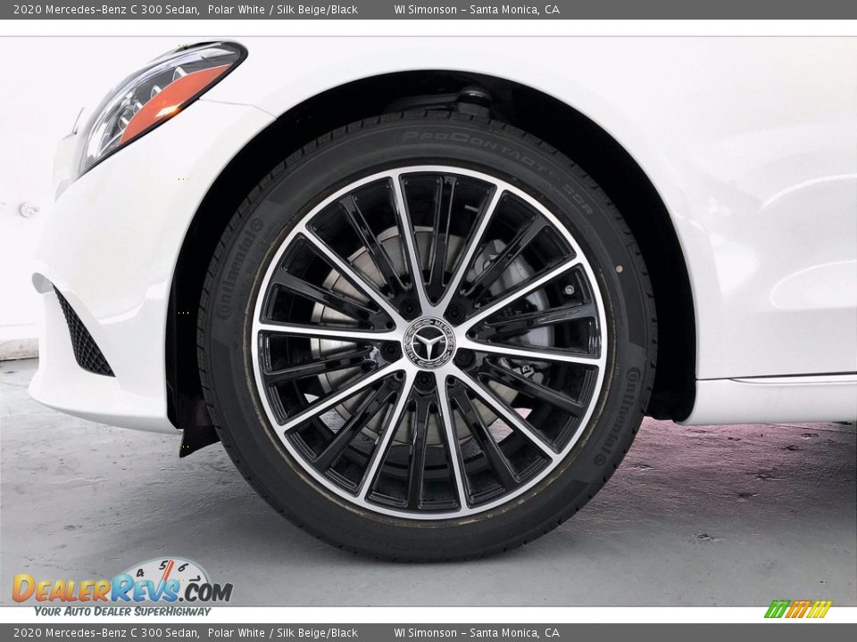 2020 Mercedes-Benz C 300 Sedan Polar White / Silk Beige/Black Photo #9