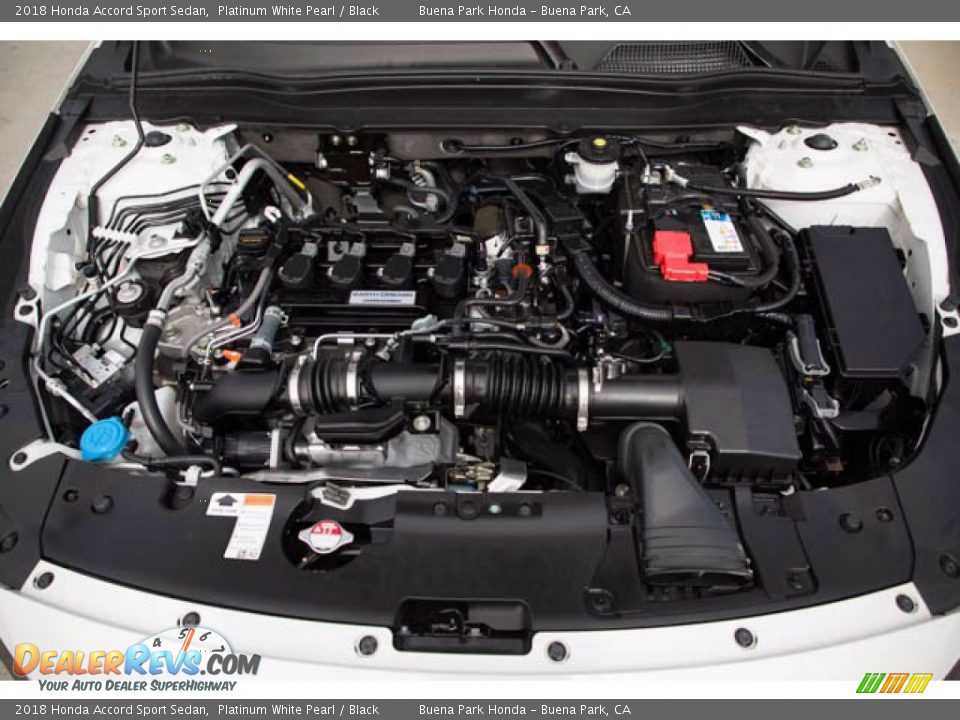 2018 Honda Accord Sport Sedan Platinum White Pearl / Black Photo #33