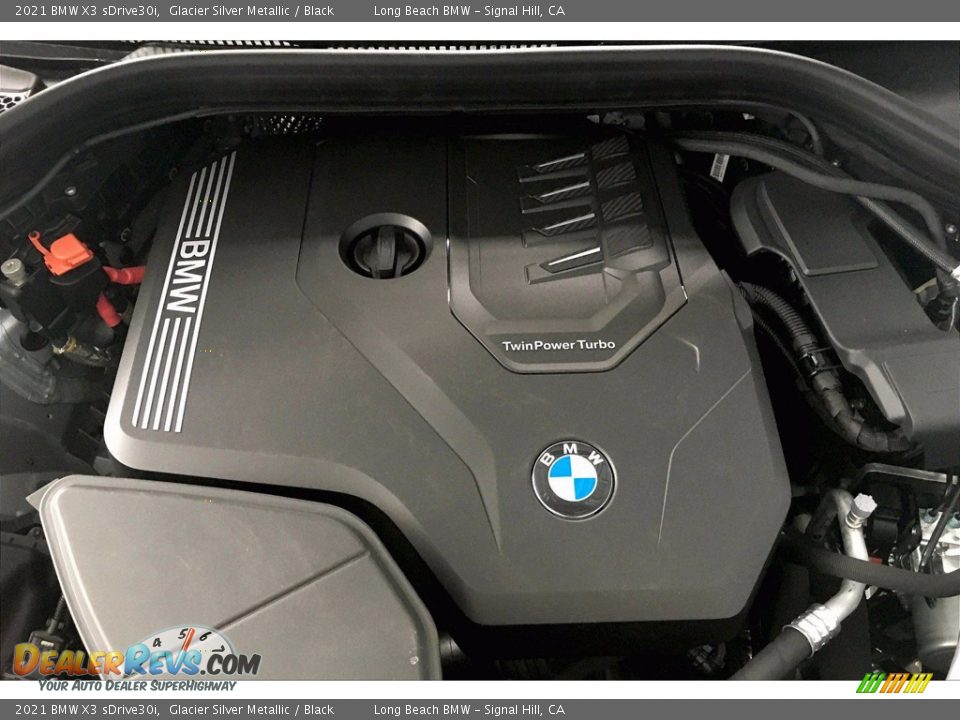 2021 BMW X3 sDrive30i Glacier Silver Metallic / Black Photo #11
