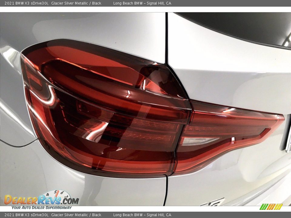 2021 BMW X3 sDrive30i Glacier Silver Metallic / Black Photo #15