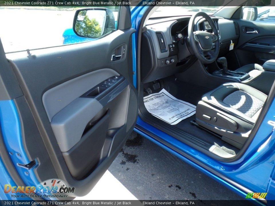 2021 Chevrolet Colorado Z71 Crew Cab 4x4 Bright Blue Metallic / Jet Black Photo #18
