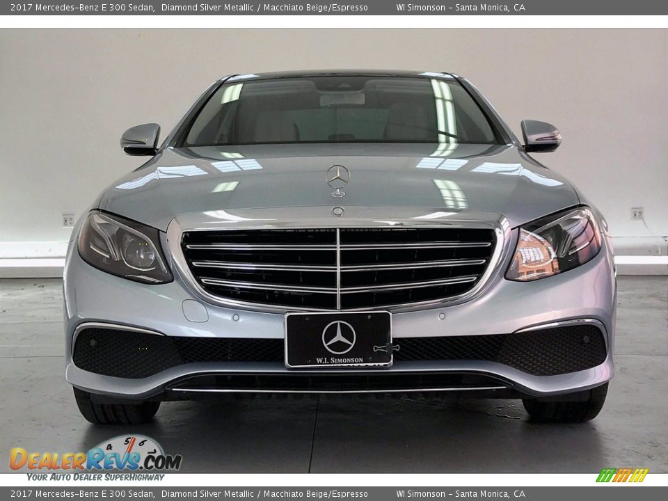 2017 Mercedes-Benz E 300 Sedan Diamond Silver Metallic / Macchiato Beige/Espresso Photo #2