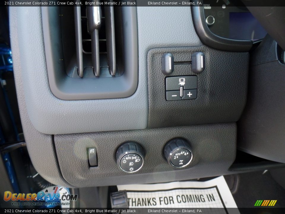 Controls of 2021 Chevrolet Colorado Z71 Crew Cab 4x4 Photo #26