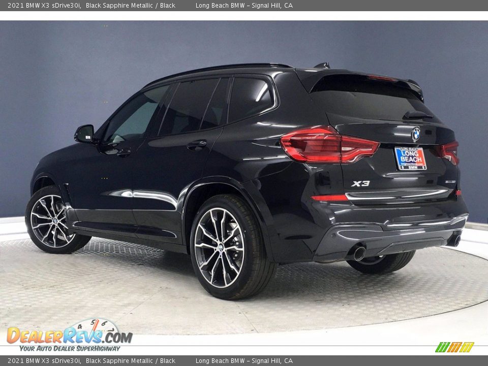 2021 BMW X3 sDrive30i Black Sapphire Metallic / Black Photo #3