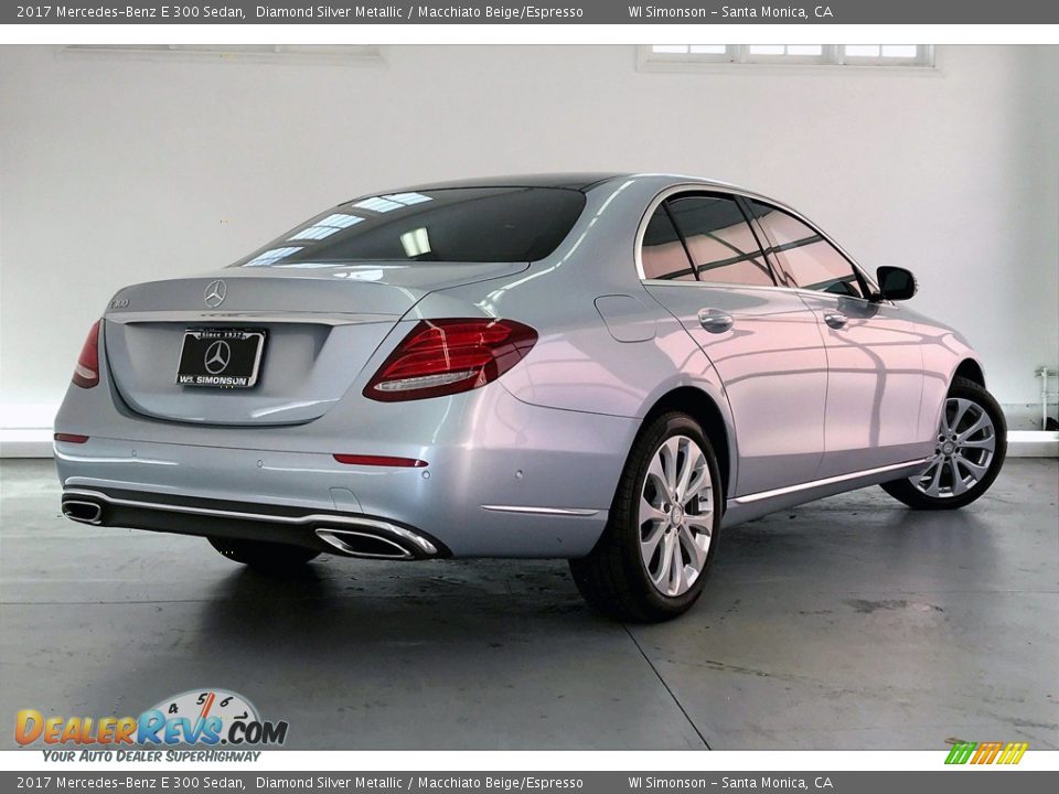 2017 Mercedes-Benz E 300 Sedan Diamond Silver Metallic / Macchiato Beige/Espresso Photo #16