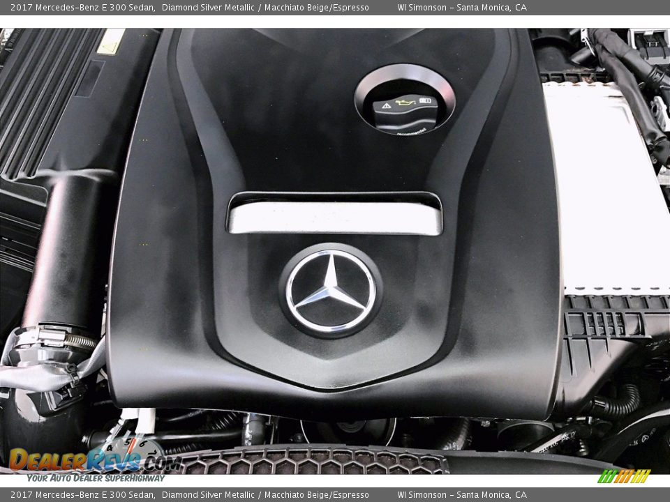 2017 Mercedes-Benz E 300 Sedan Diamond Silver Metallic / Macchiato Beige/Espresso Photo #31