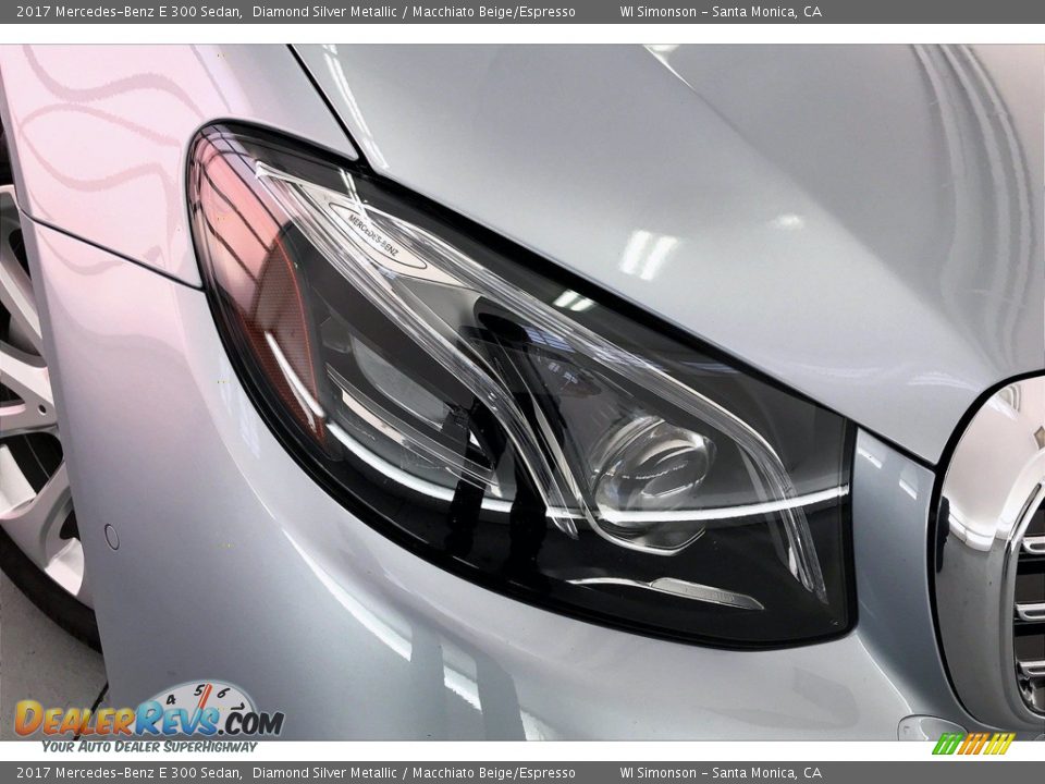 2017 Mercedes-Benz E 300 Sedan Diamond Silver Metallic / Macchiato Beige/Espresso Photo #32