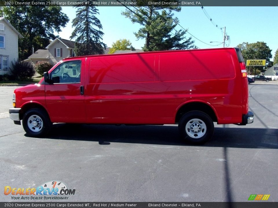 Red Hot 2020 Chevrolet Express 2500 Cargo Extended WT Photo #5