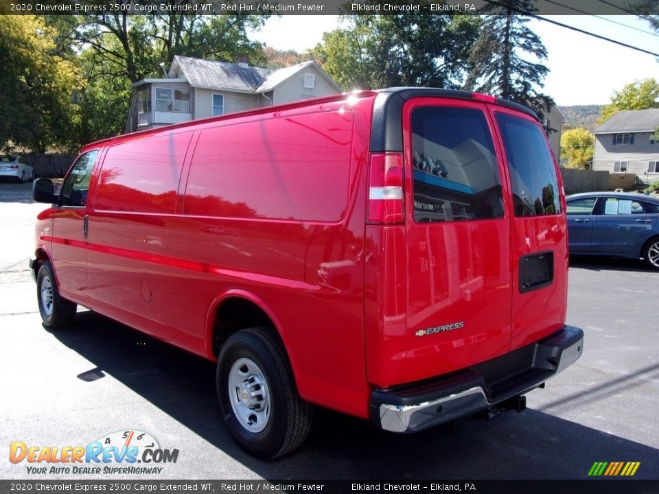 2020 Chevrolet Express 2500 Cargo Extended WT Red Hot / Medium Pewter Photo #6