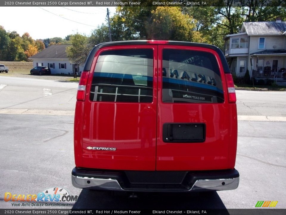 2020 Chevrolet Express 2500 Cargo Extended WT Red Hot / Medium Pewter Photo #7