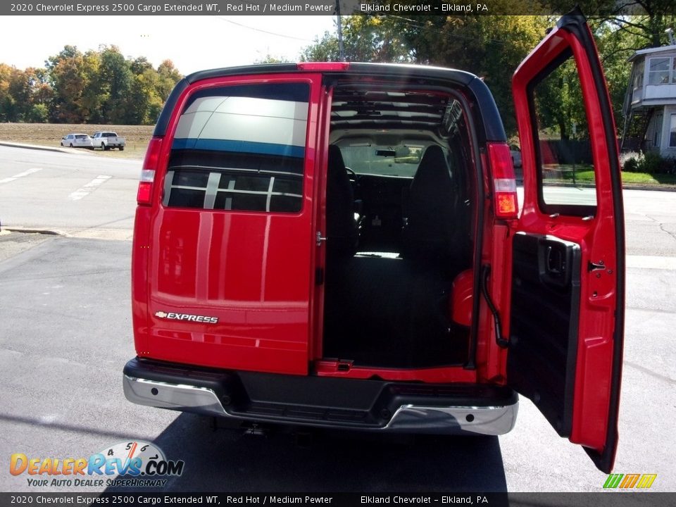 2020 Chevrolet Express 2500 Cargo Extended WT Red Hot / Medium Pewter Photo #8