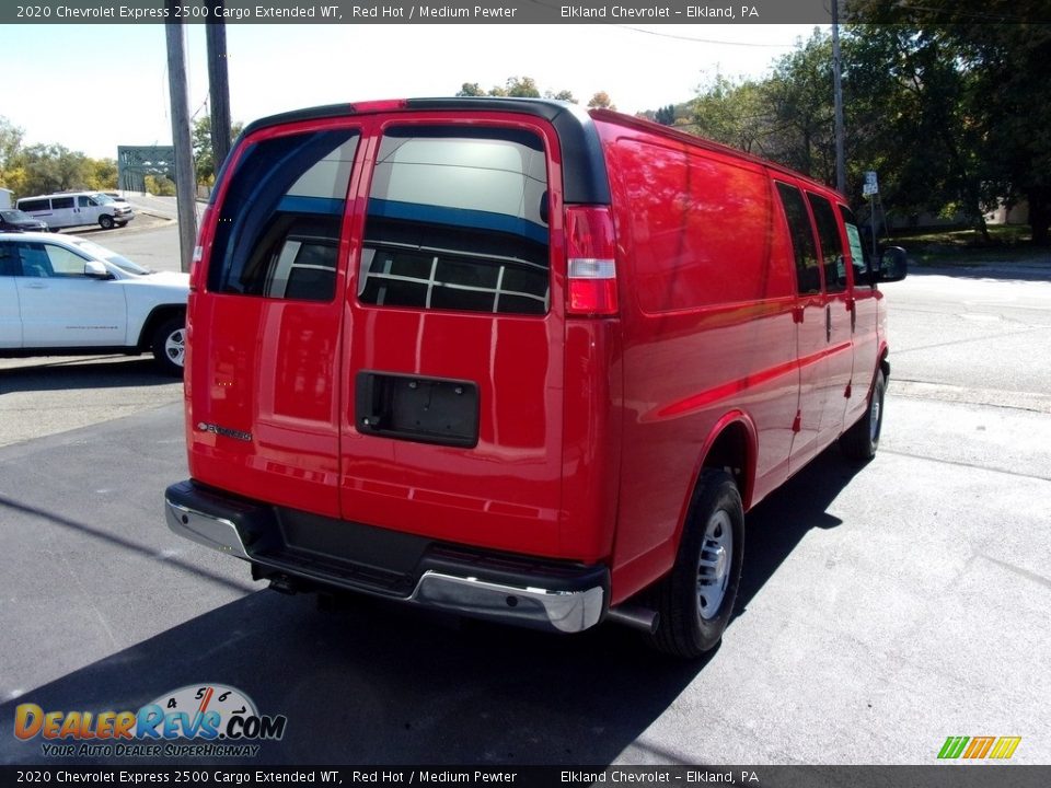 2020 Chevrolet Express 2500 Cargo Extended WT Red Hot / Medium Pewter Photo #13