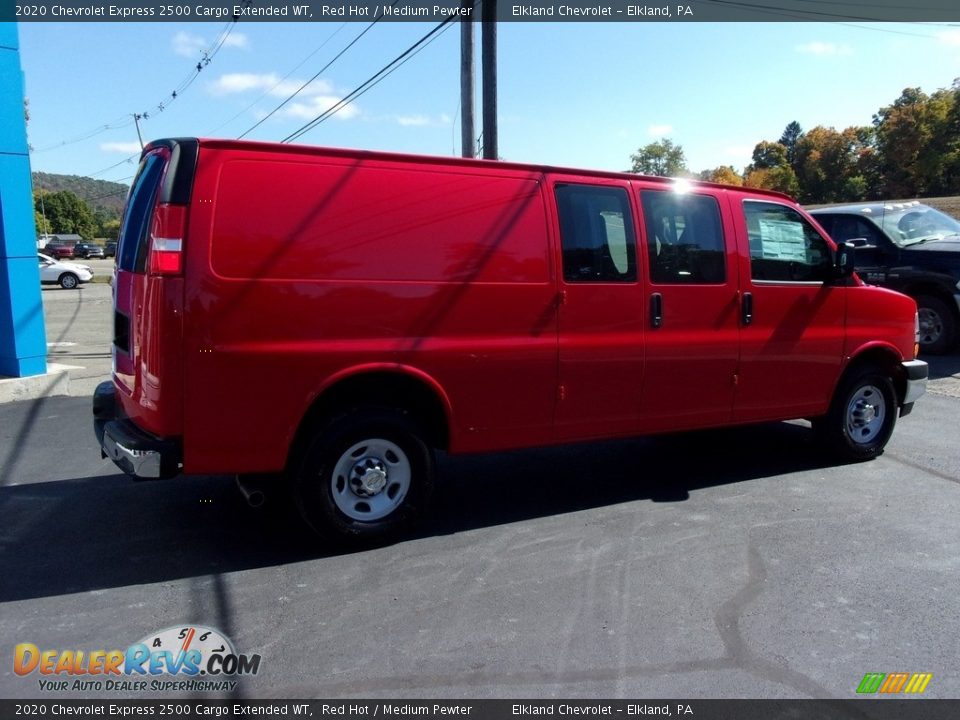 2020 Chevrolet Express 2500 Cargo Extended WT Red Hot / Medium Pewter Photo #14