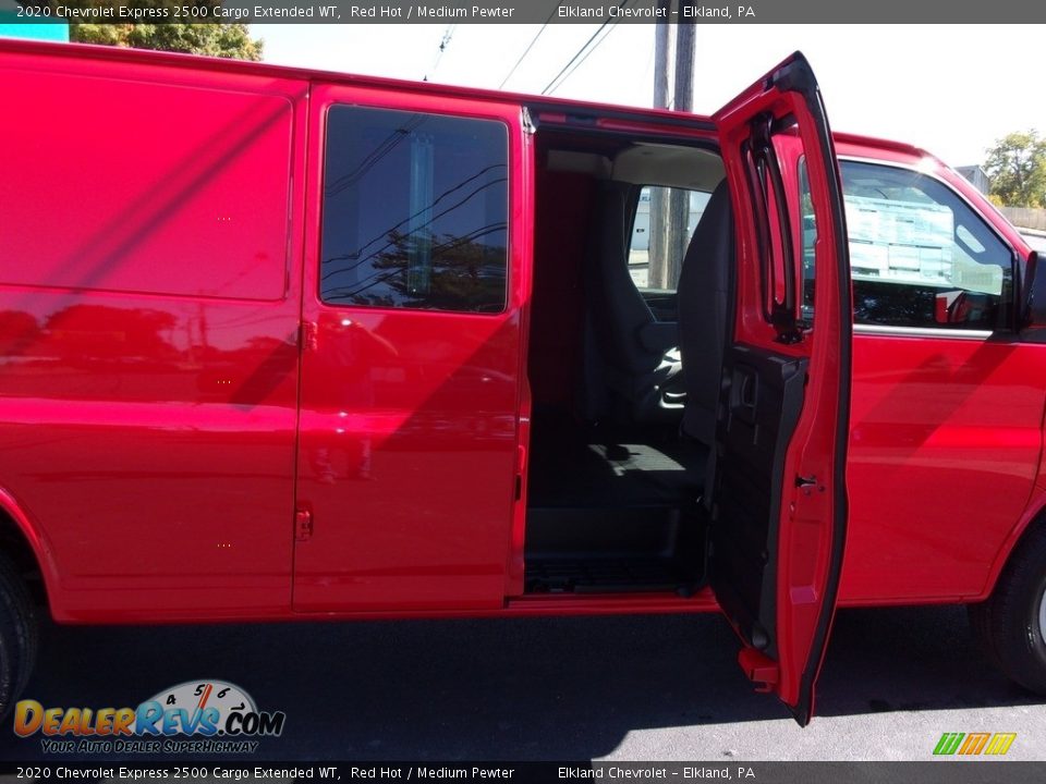 2020 Chevrolet Express 2500 Cargo Extended WT Red Hot / Medium Pewter Photo #15