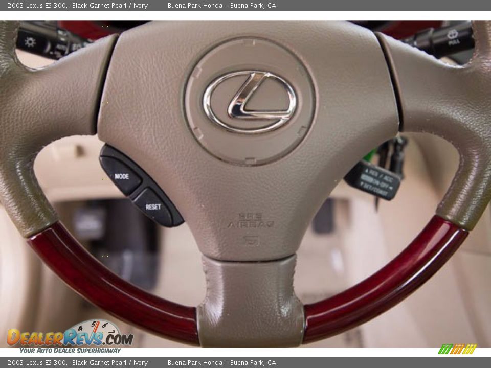 2003 Lexus ES 300 Black Garnet Pearl / Ivory Photo #13