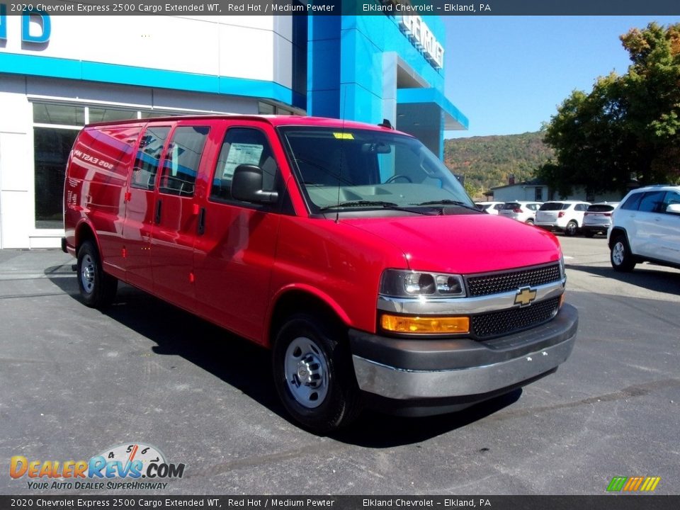 2020 Chevrolet Express 2500 Cargo Extended WT Red Hot / Medium Pewter Photo #19