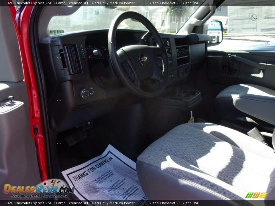 2020 Chevrolet Express 2500 Cargo Extended WT Red Hot / Medium Pewter Photo #20