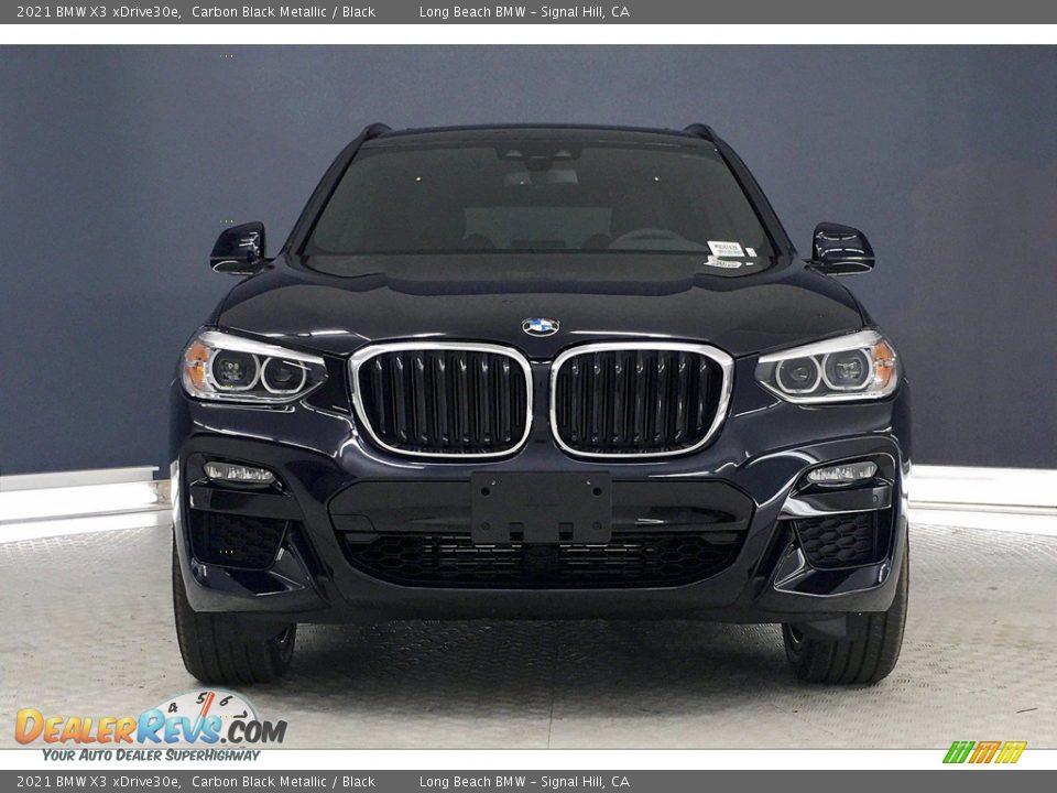 2021 BMW X3 xDrive30e Carbon Black Metallic / Black Photo #2