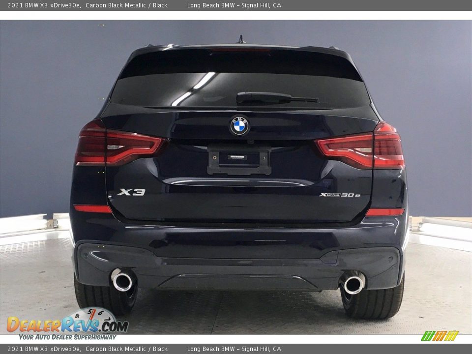 2021 BMW X3 xDrive30e Carbon Black Metallic / Black Photo #4