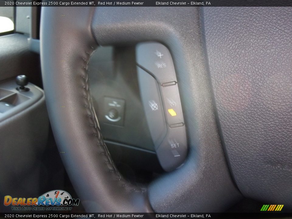 2020 Chevrolet Express 2500 Cargo Extended WT Red Hot / Medium Pewter Photo #23