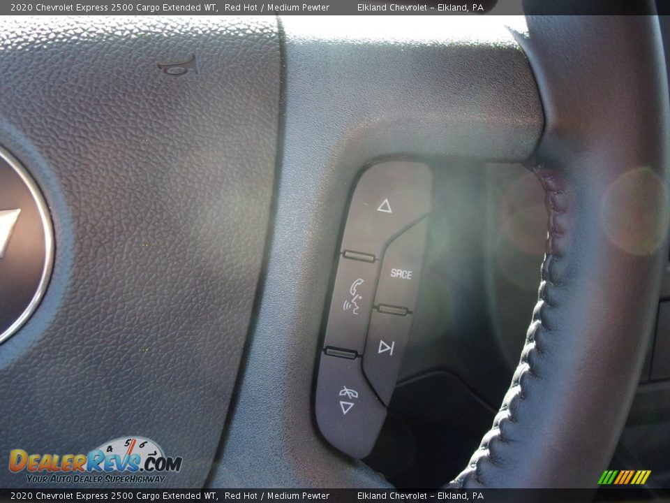 2020 Chevrolet Express 2500 Cargo Extended WT Red Hot / Medium Pewter Photo #24