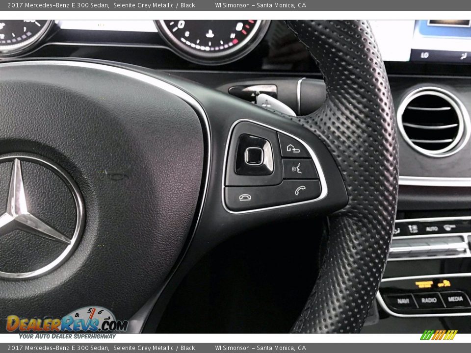 2017 Mercedes-Benz E 300 Sedan Selenite Grey Metallic / Black Photo #19