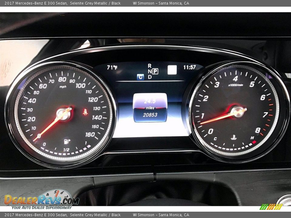 2017 Mercedes-Benz E 300 Sedan Selenite Grey Metallic / Black Photo #20