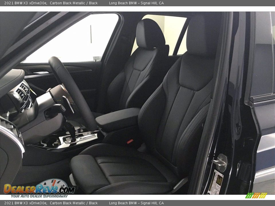 2021 BMW X3 xDrive30e Carbon Black Metallic / Black Photo #9