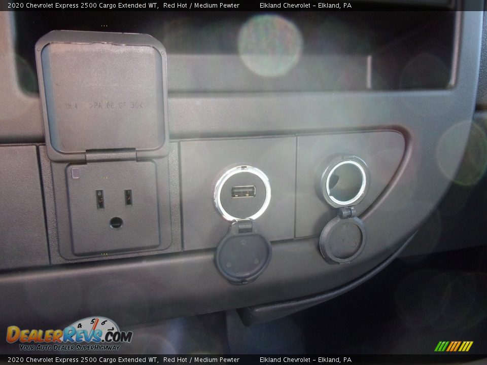 2020 Chevrolet Express 2500 Cargo Extended WT Red Hot / Medium Pewter Photo #28