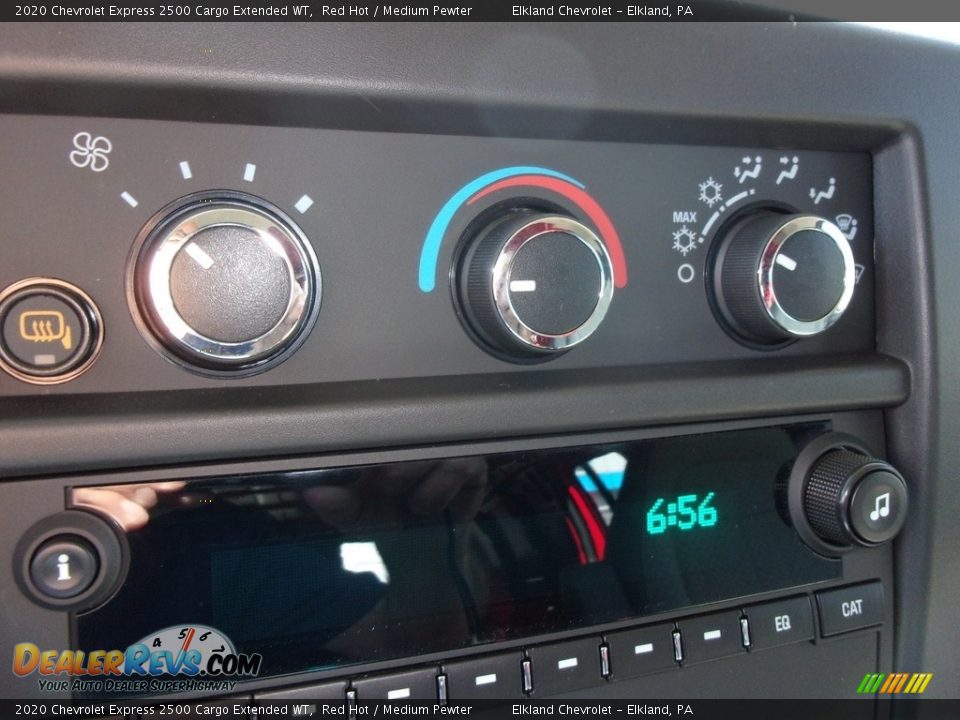 2020 Chevrolet Express 2500 Cargo Extended WT Red Hot / Medium Pewter Photo #30
