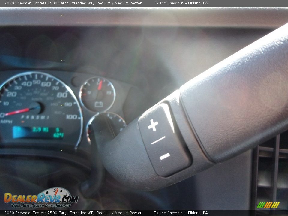 2020 Chevrolet Express 2500 Cargo Extended WT Red Hot / Medium Pewter Photo #32