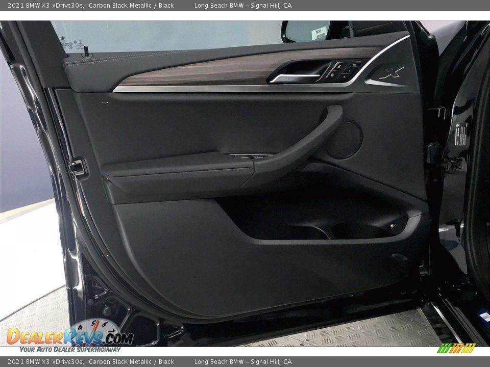 2021 BMW X3 xDrive30e Carbon Black Metallic / Black Photo #13