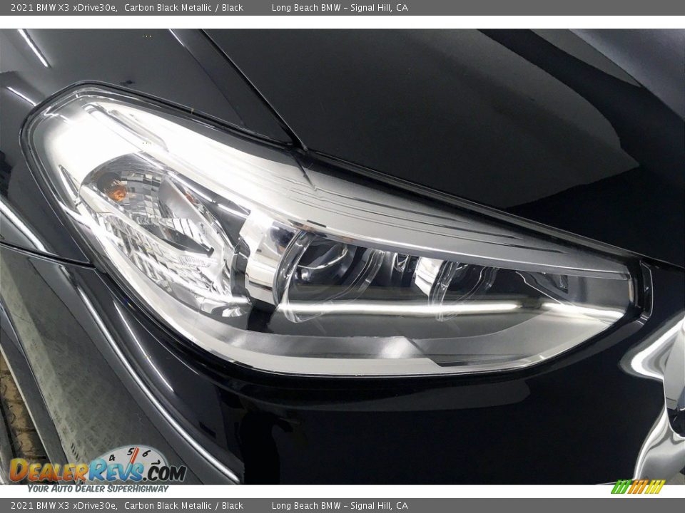 2021 BMW X3 xDrive30e Carbon Black Metallic / Black Photo #14