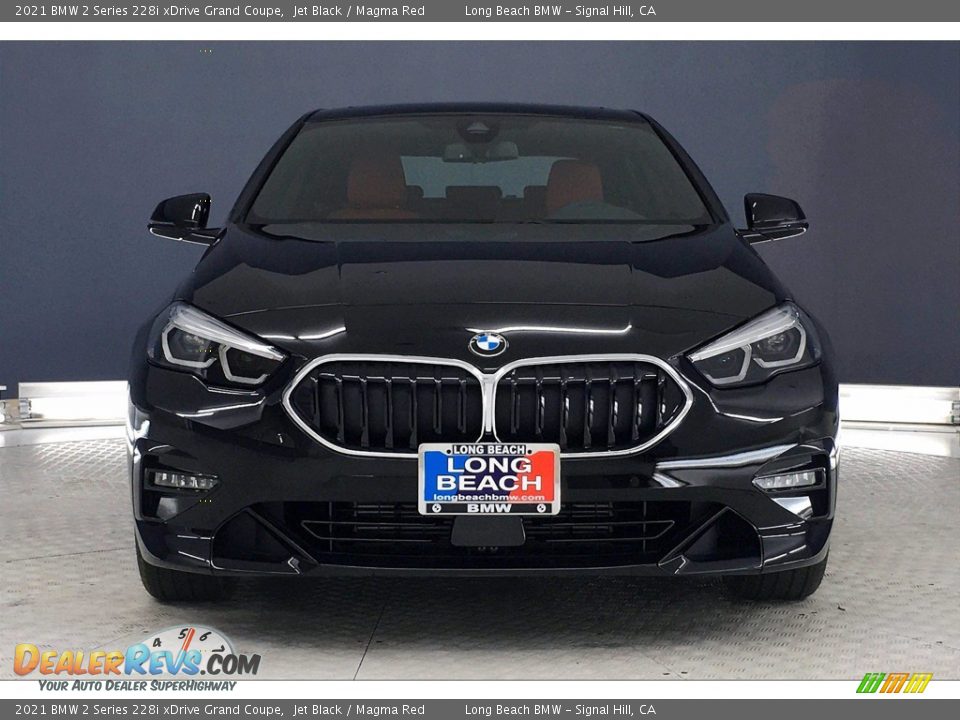 2021 BMW 2 Series 228i xDrive Grand Coupe Jet Black / Magma Red Photo #2