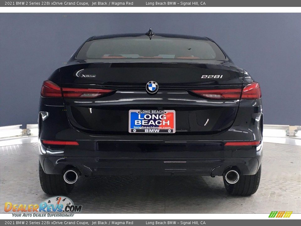 2021 BMW 2 Series 228i xDrive Grand Coupe Jet Black / Magma Red Photo #4