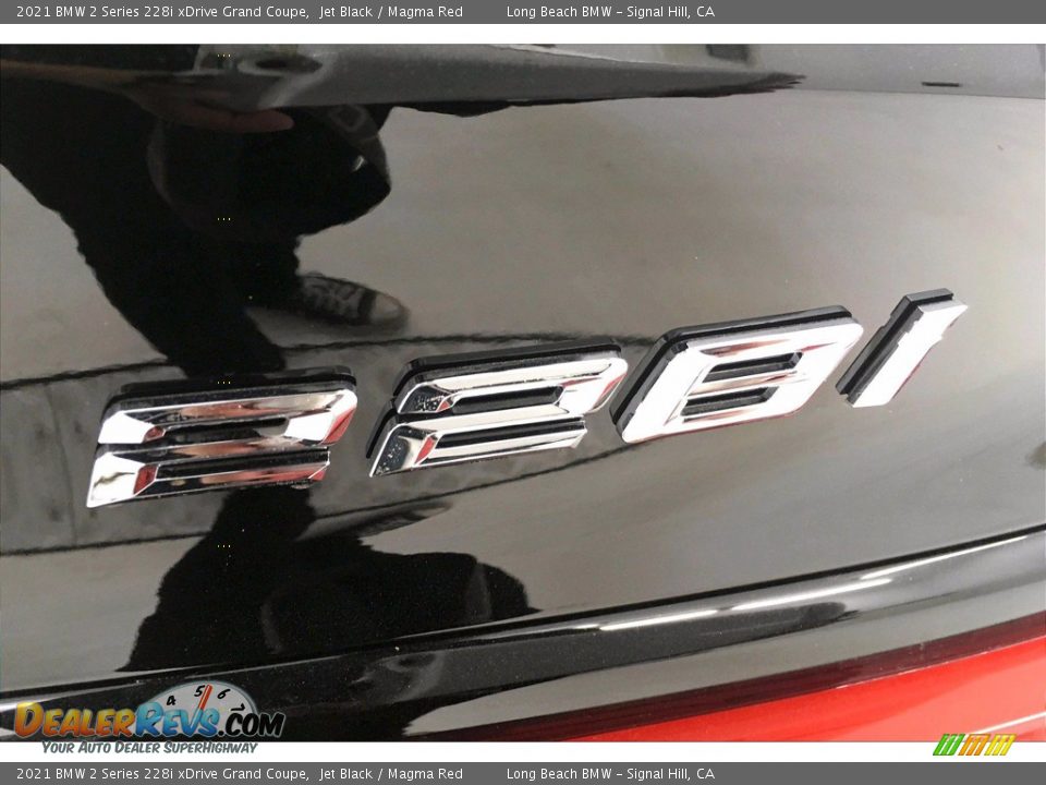 2021 BMW 2 Series 228i xDrive Grand Coupe Jet Black / Magma Red Photo #16