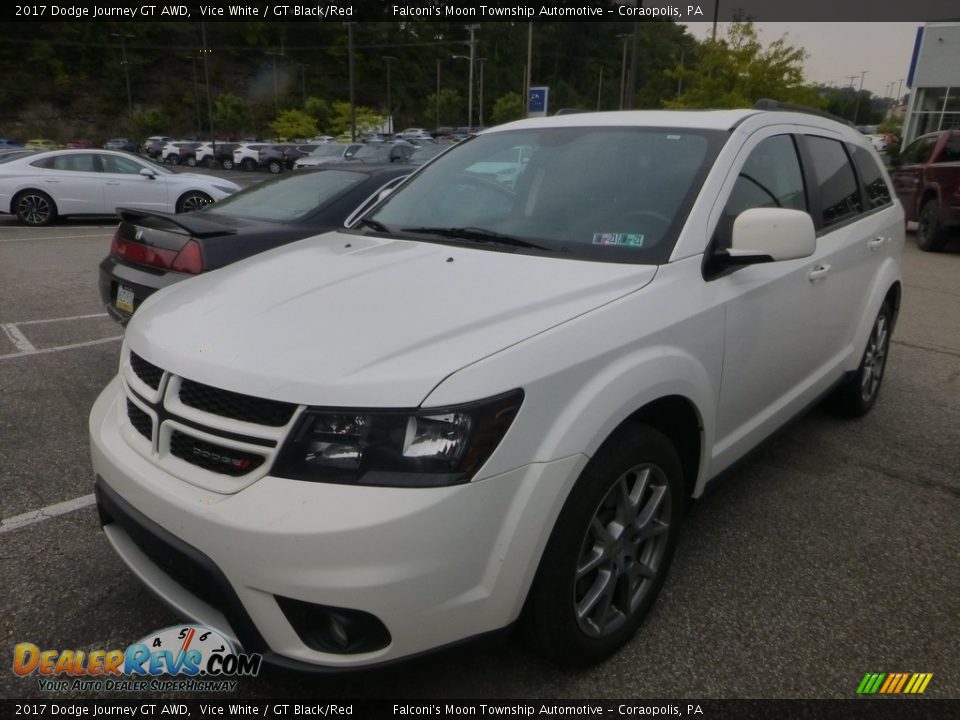 2017 Dodge Journey GT AWD Vice White / GT Black/Red Photo #1