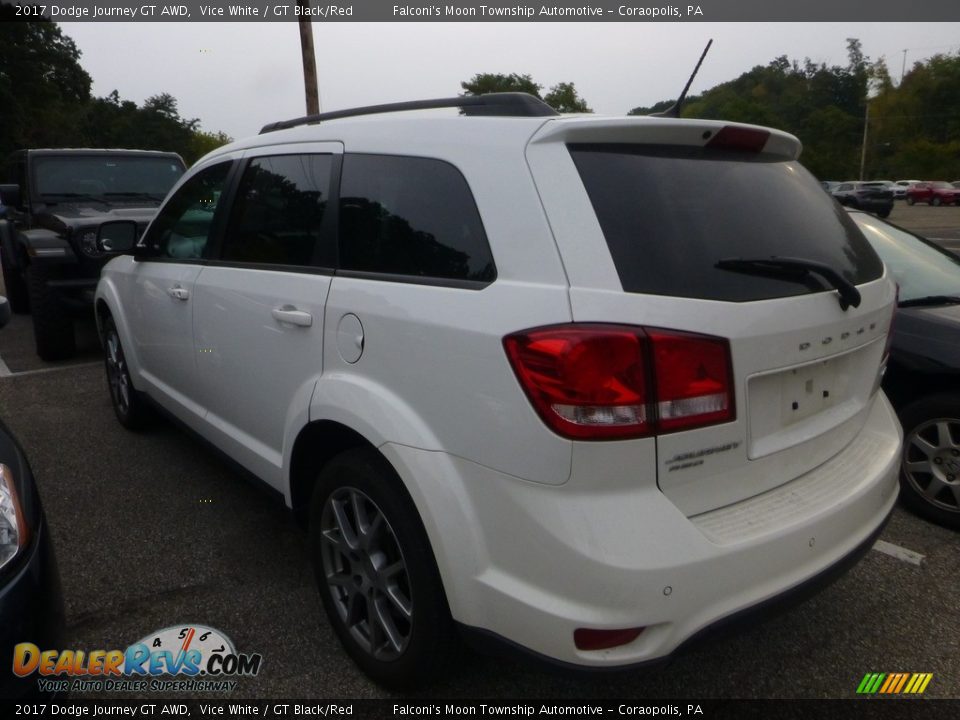 2017 Dodge Journey GT AWD Vice White / GT Black/Red Photo #2