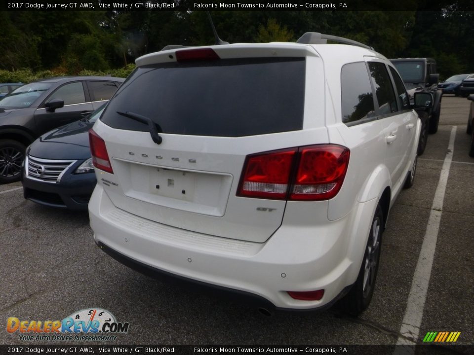 2017 Dodge Journey GT AWD Vice White / GT Black/Red Photo #4