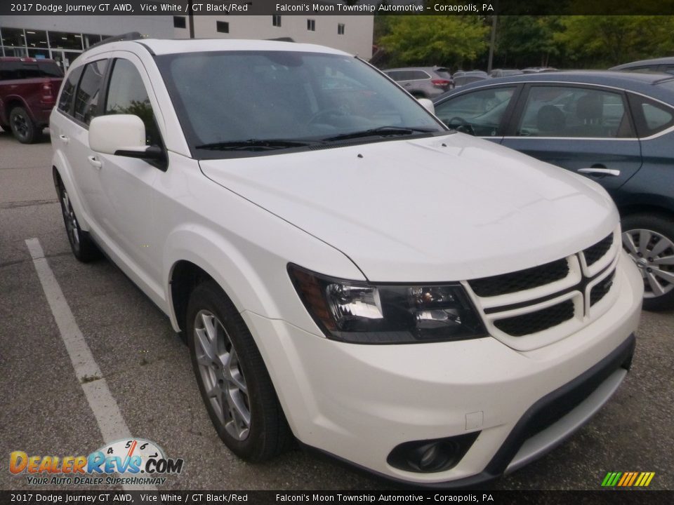 2017 Dodge Journey GT AWD Vice White / GT Black/Red Photo #5
